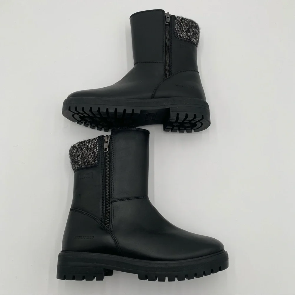 Cougar Women's Neptune Waterproof Knit Winter‎ Boots Black White Size 7 (NWOT)